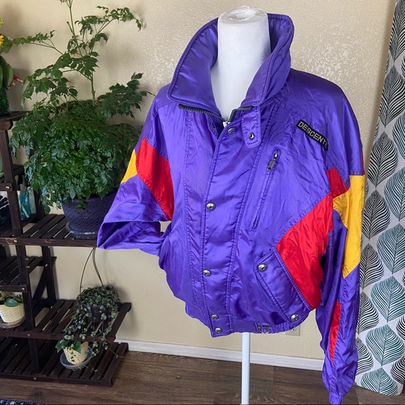 Descente vintage purple light weight ski jacket M - Picture 2 of 14